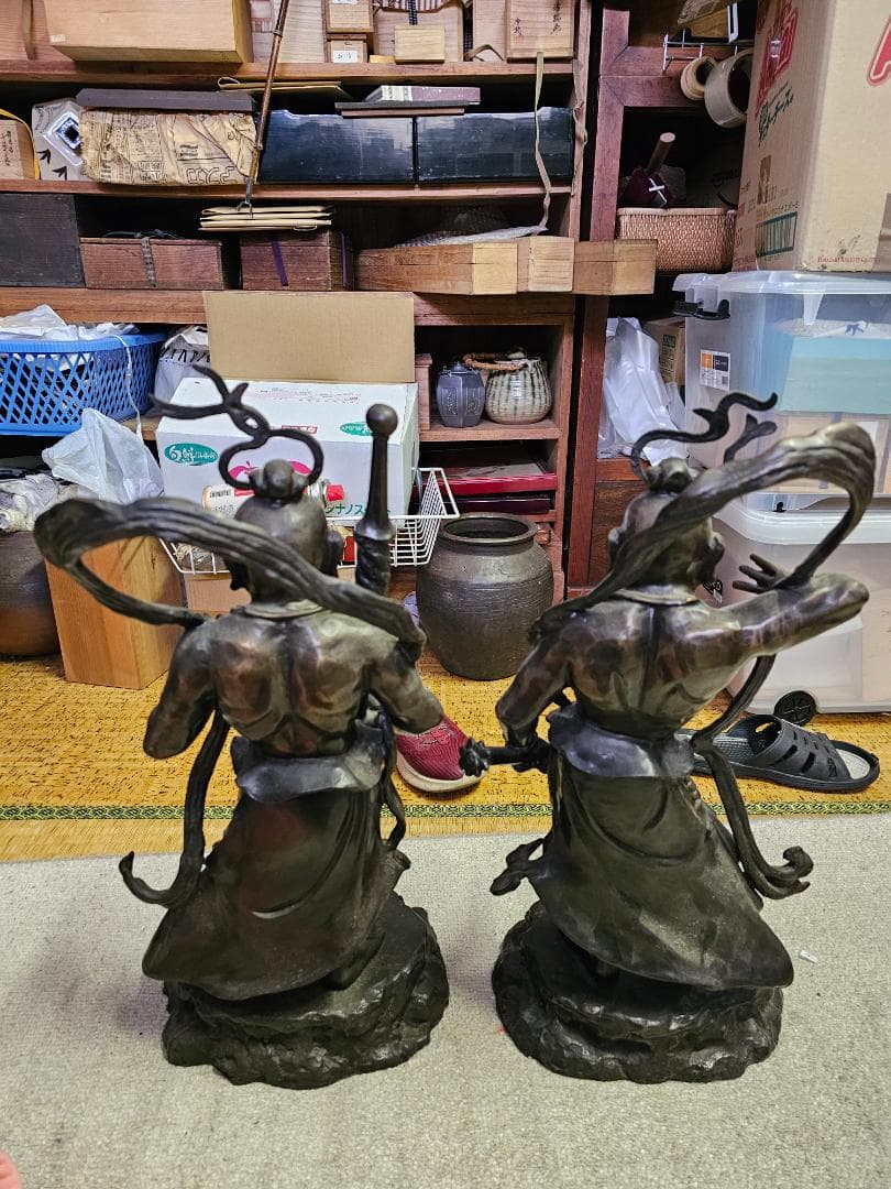 値下げ限界‼️金剛力士像 阿吽 一対