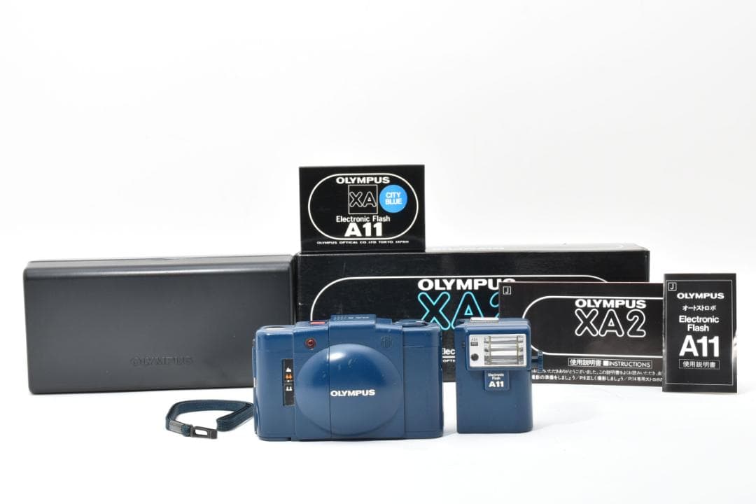 ★希少・極美品★オリンパス XA2 A11 ブルー 元箱付き #1486