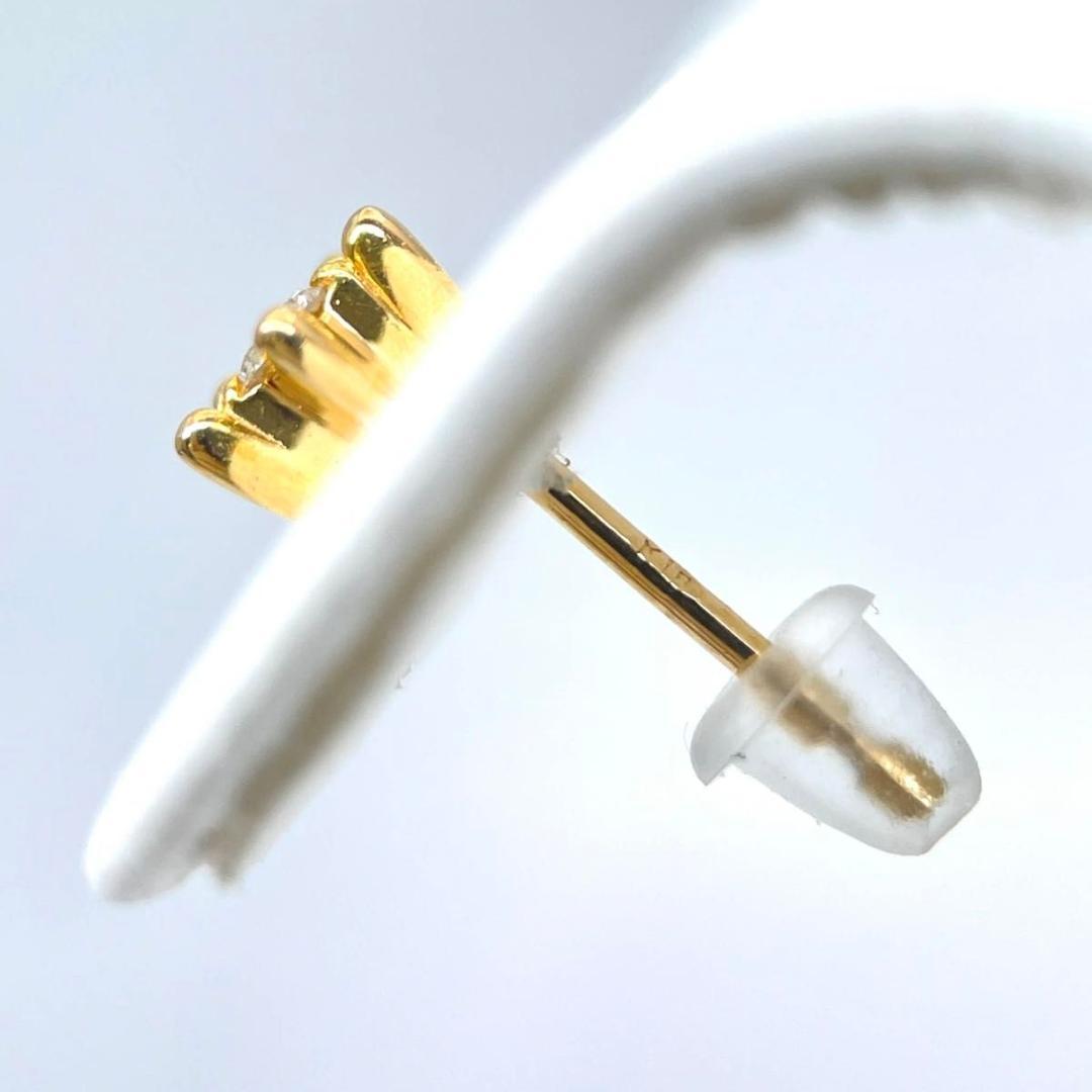 スタージュエリー 片耳 ダイヤモンド ピアス スターモチーフ K18 ゴールド