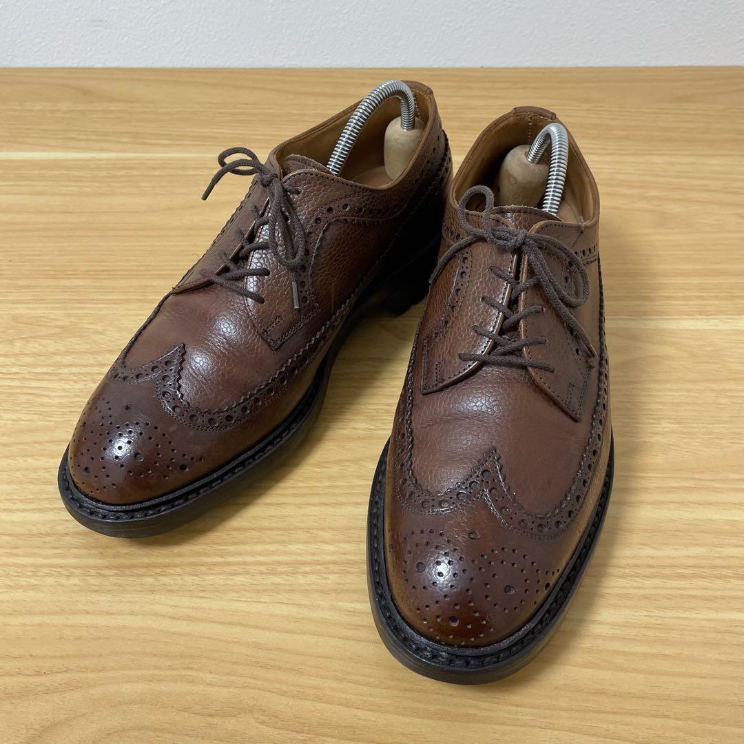 クロケットアンドジョーンズ　ドレスシューズ　革靴　レザー　ブラウン　6