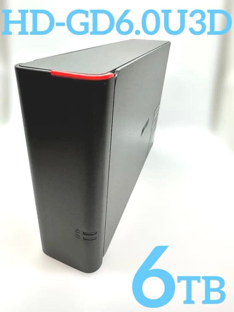 Buffalo USB HDDドライブ 6TB（HD-GD6.0U3D）