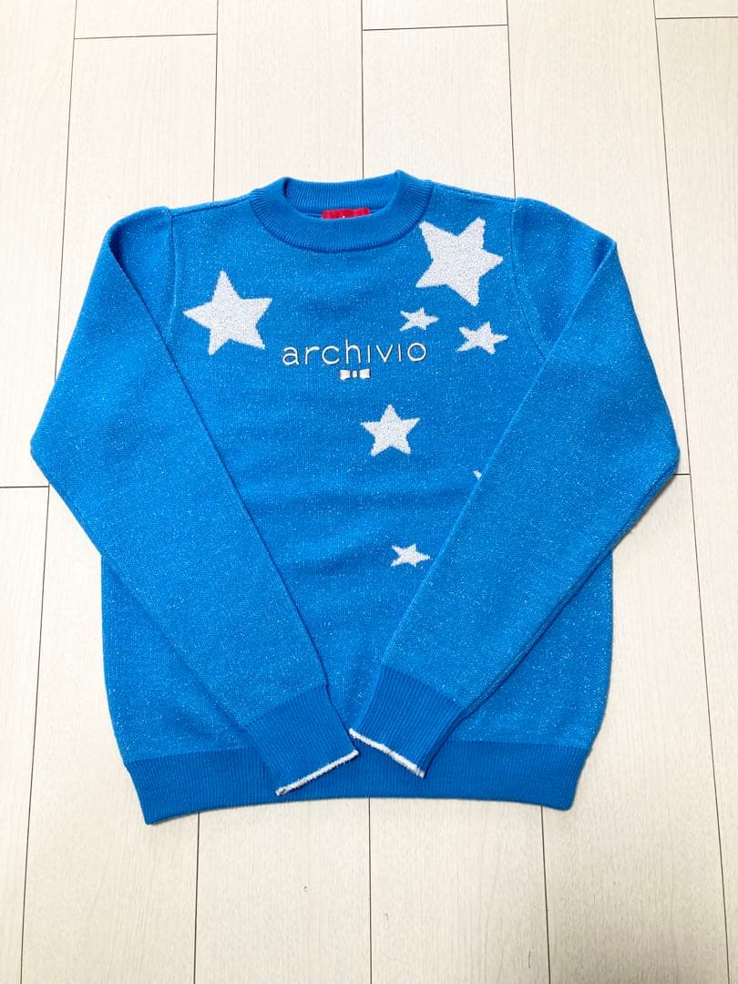 (超美品)アルチビオarchivio ウール混長袖ニットセーター サイズ36