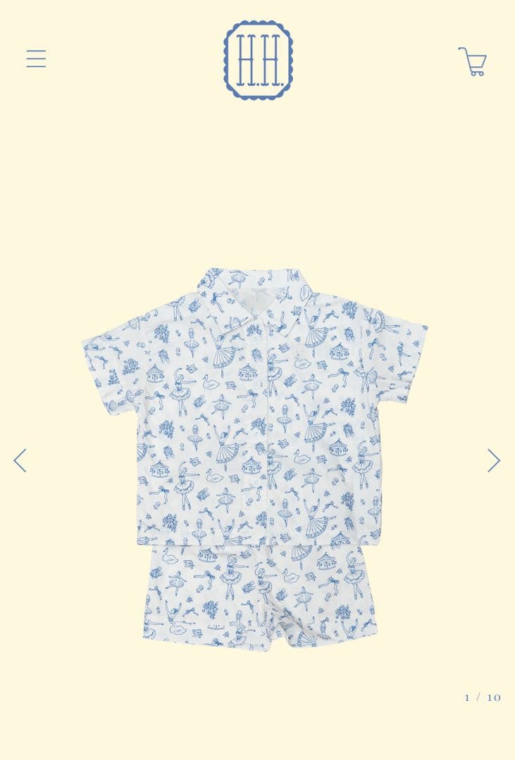 ベビーパジャマ house on the hill / Pajamas (Ballet)90