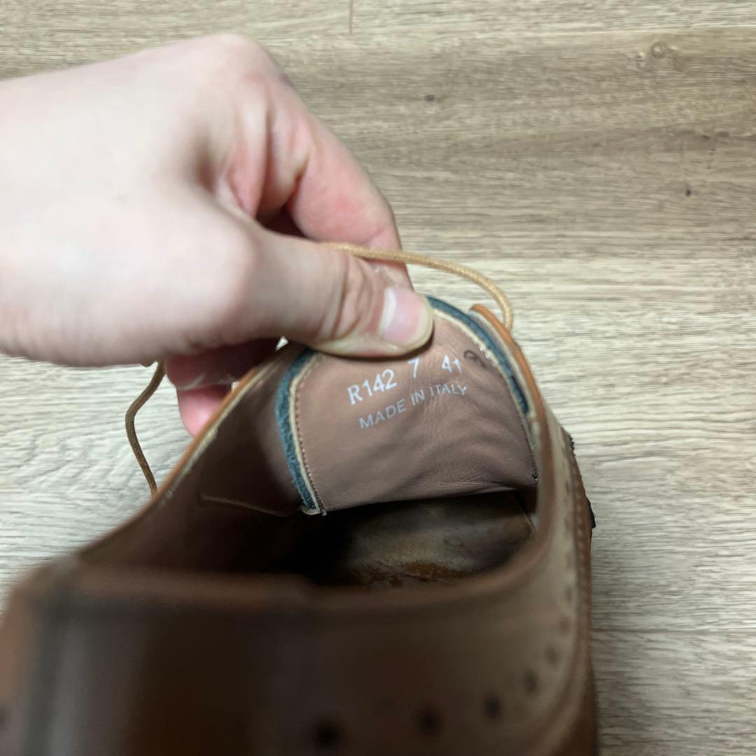 ポールスミス　ビジネスカジュアル　ウィングチップ