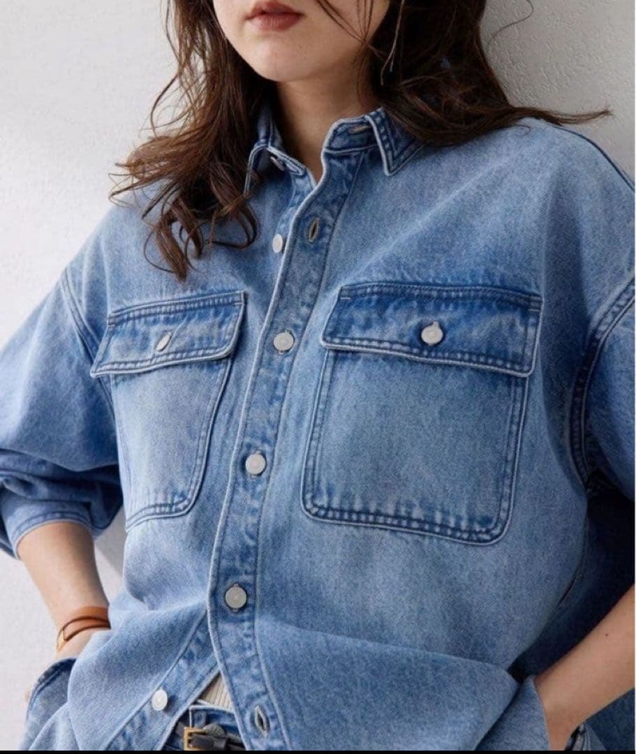 【Whim Gazette】ドロップデニムシャツ