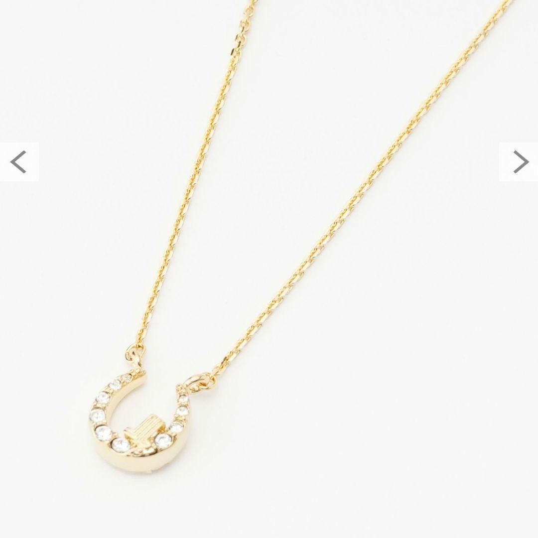 LANVIN en blue セサンパ馬蹄モチーフ2点セットネックレス ほぼ新品