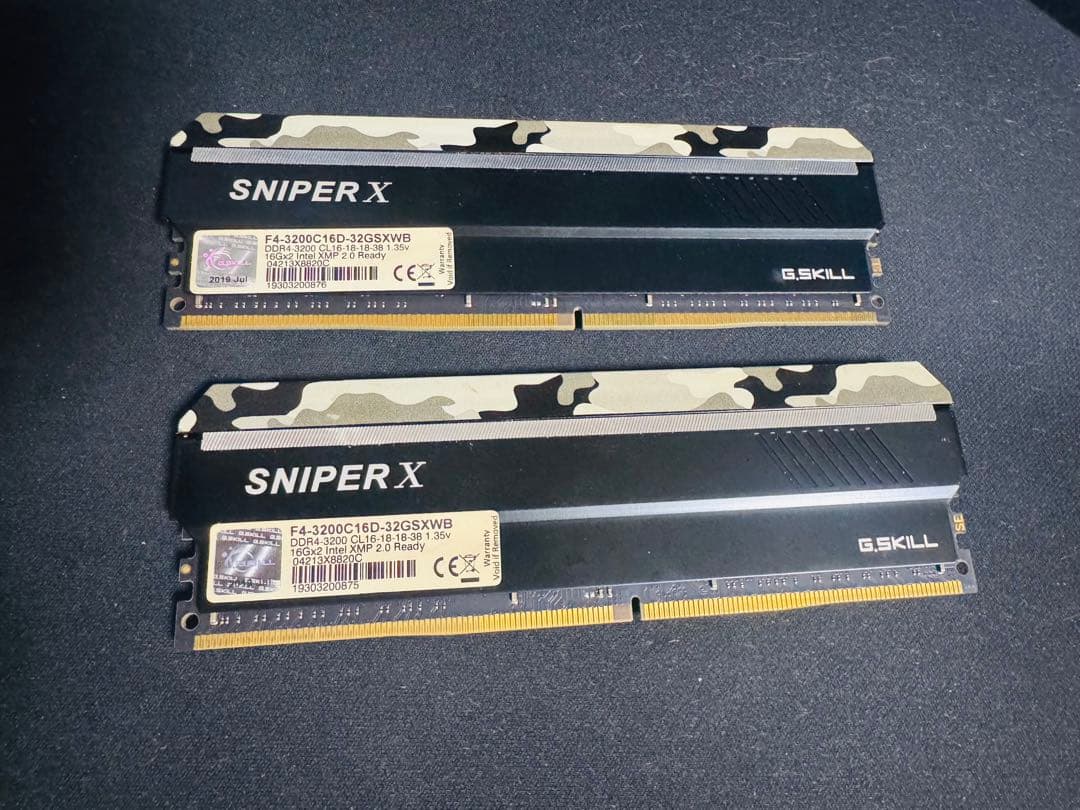 G.SKILL SNIPER X 32GB DDR4 メモリ　16GB 2枚