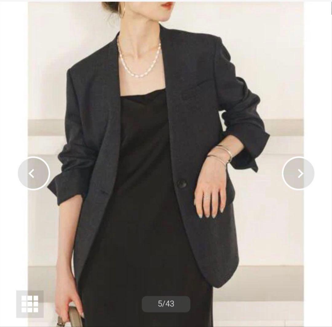 36 24AW ダブルクロスカラーレスジャケット