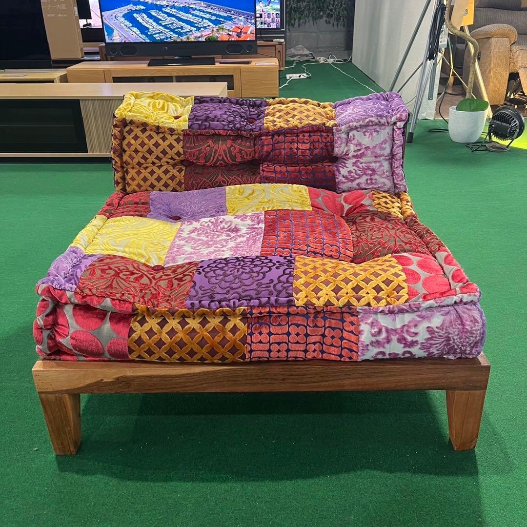 a.depeche 1人掛けソファ チェア ロースツール パッチワーク I029