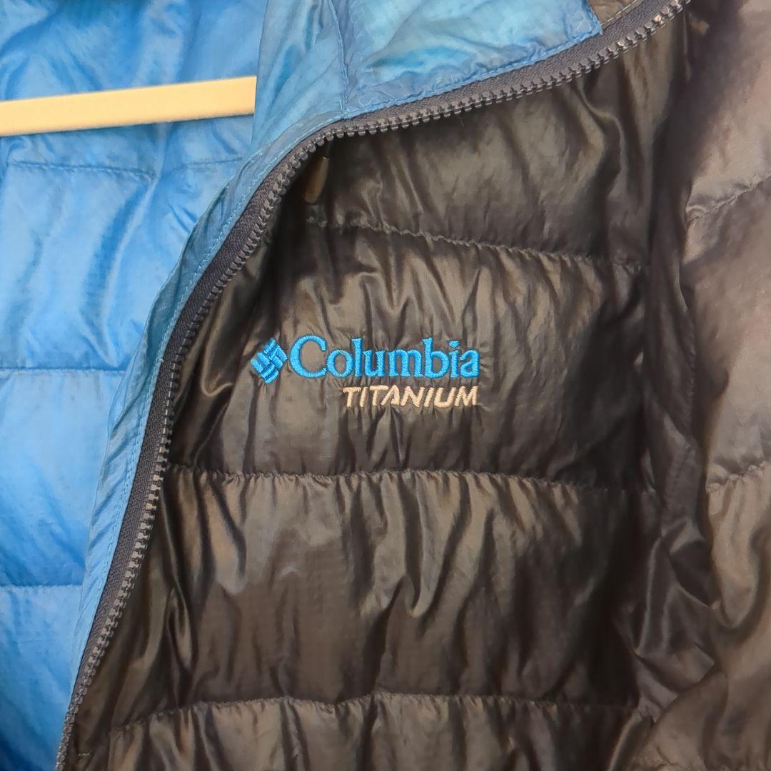Columbia Titanium ダウンパーカー　XL 紺/ブルー