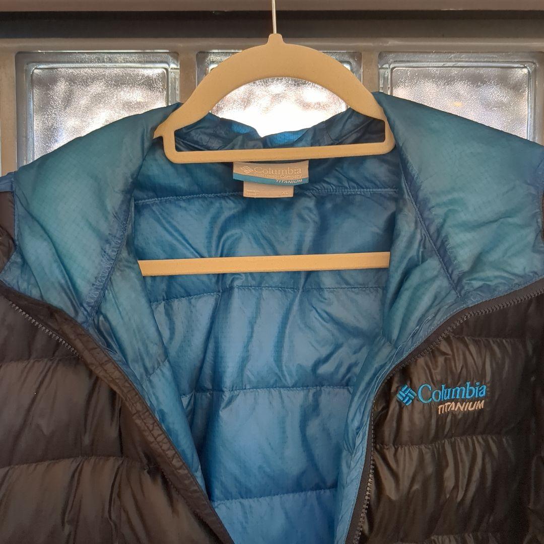 Columbia Titanium ダウンパーカー　XL 紺/ブルー