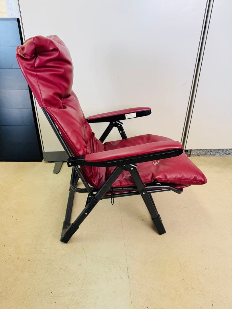 Gravina リクライニングチェア ワインレッド 折り畳み 1人掛け ソファー