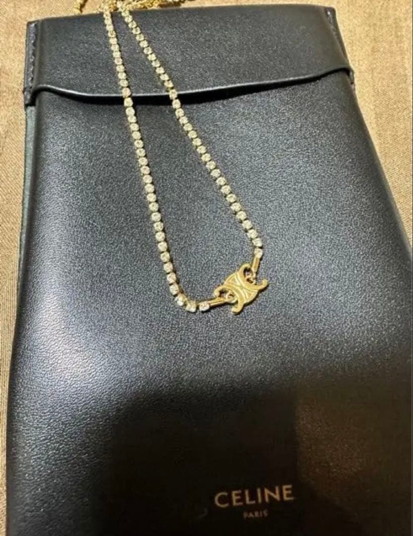 限定値下げ今日までCELINE トリオンフ スパークルネックレス