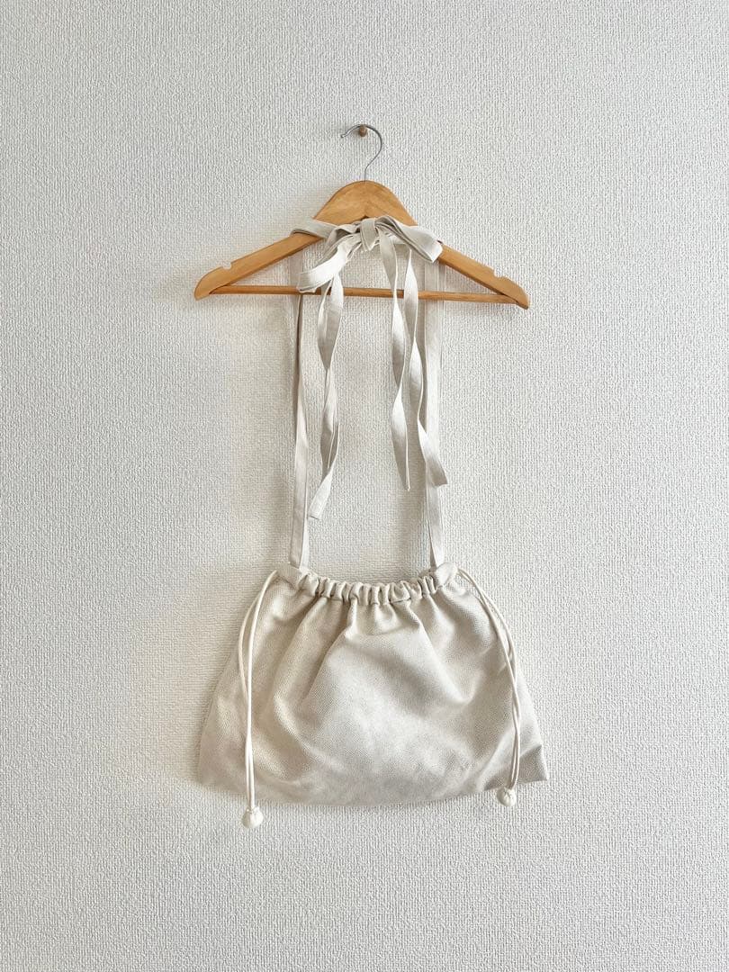 【新品】kinaさんponponbag ribbon bag キナリ