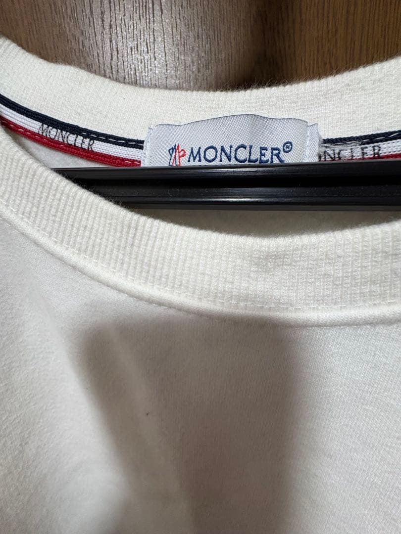 MONCLER ホワイト スウェット トレーナー