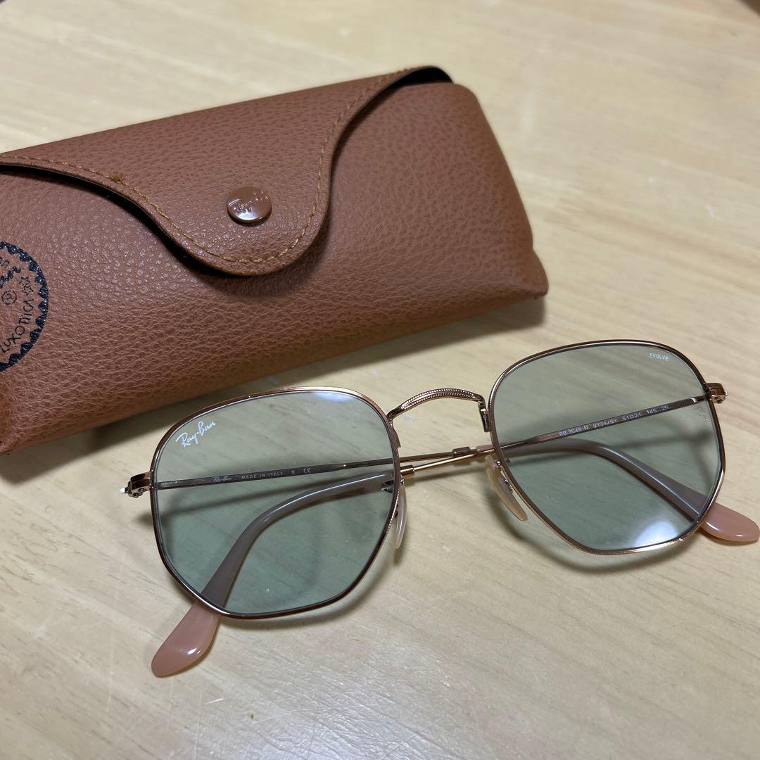 Ray-Ban ゴールド スクエア サングラス RB3548-N レイバン