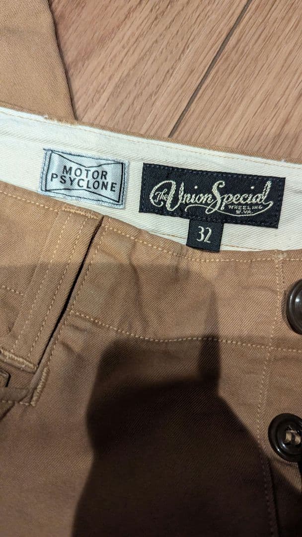 パンツ freewheelers TROUSERS YARN-DYED CAMEL 32