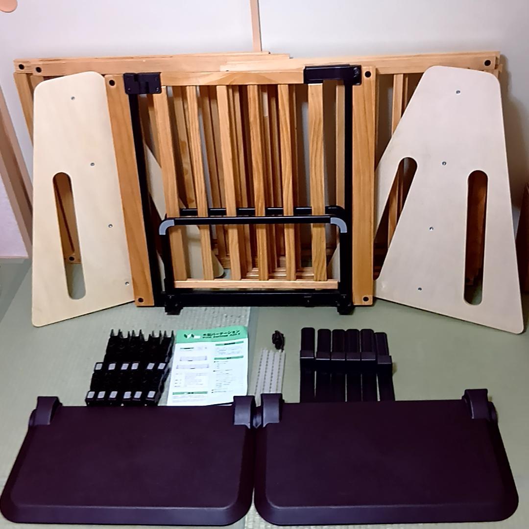 日本育児 木製パーテーション FLEX-Ⅱ 400　ベビーゲート　取扱説明書付属