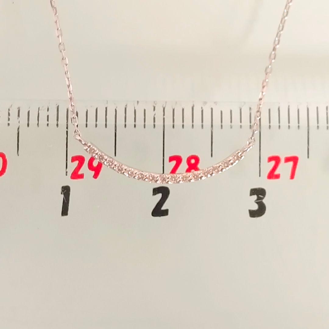 美品　ete　プラチナ　パーティクル　ダイヤモンド　0.06ct　ネックレス