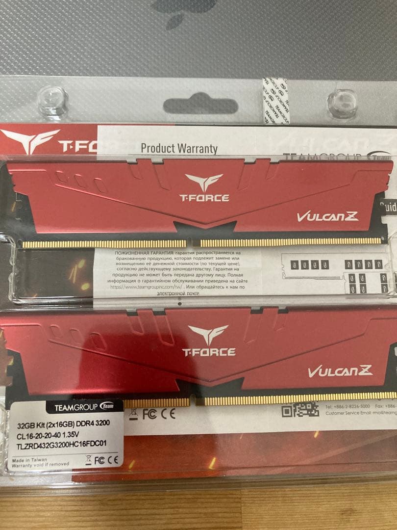 メモリー T-FORCE Vulcan Z 32GB DDR4 Team Group