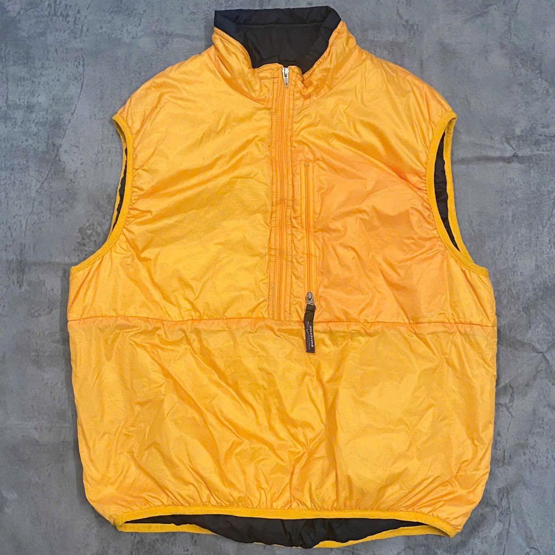 希少00sUSA製patagoniaパタゴニア パフボールベストバターナッツ