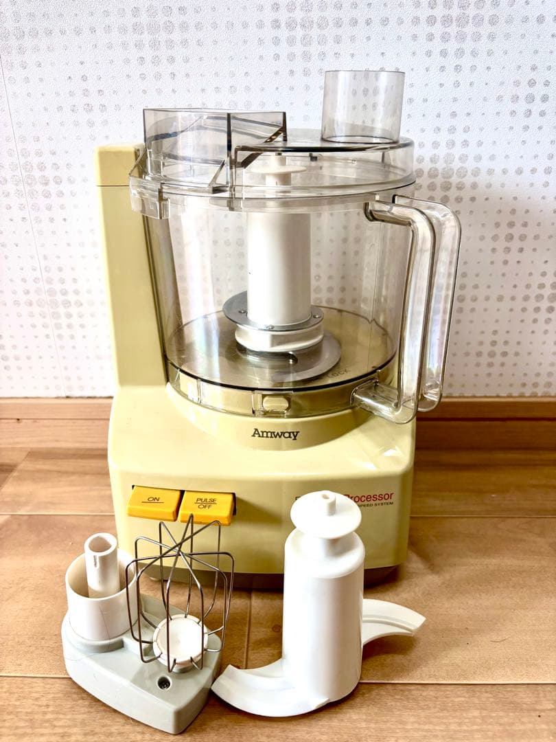 【新品未使用】Amway フードプロセッサー 本体＋アタッチメント3種セット