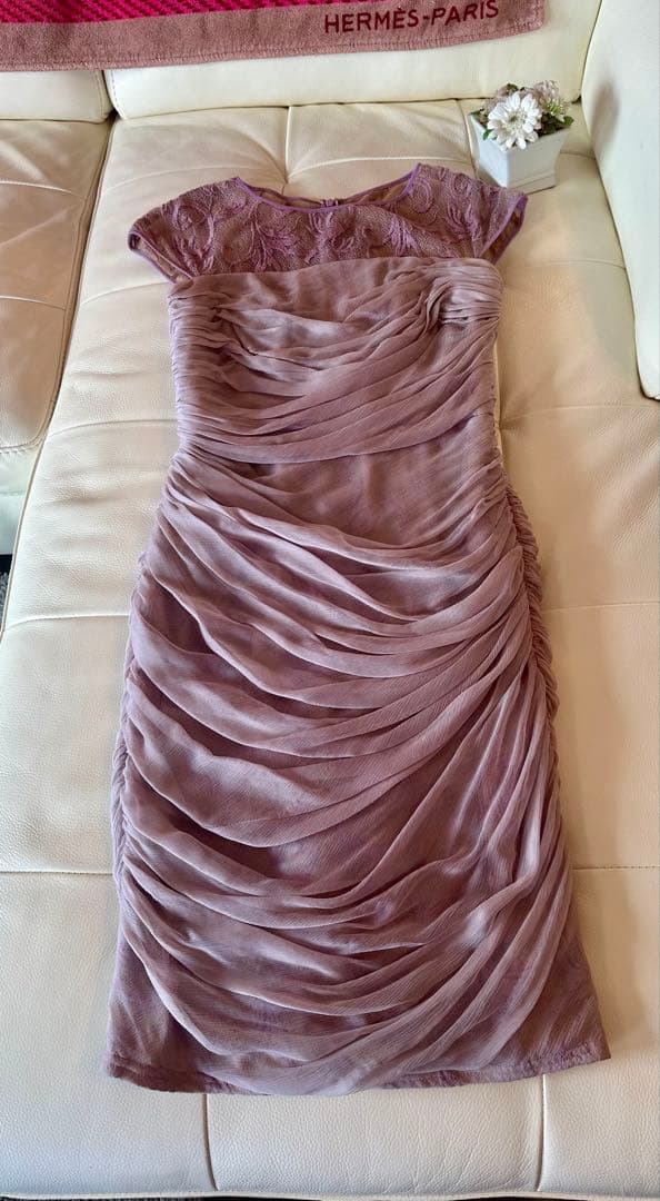 TADASHI SHOJI ピンクドレス サイズ4 一度着用のみ美品