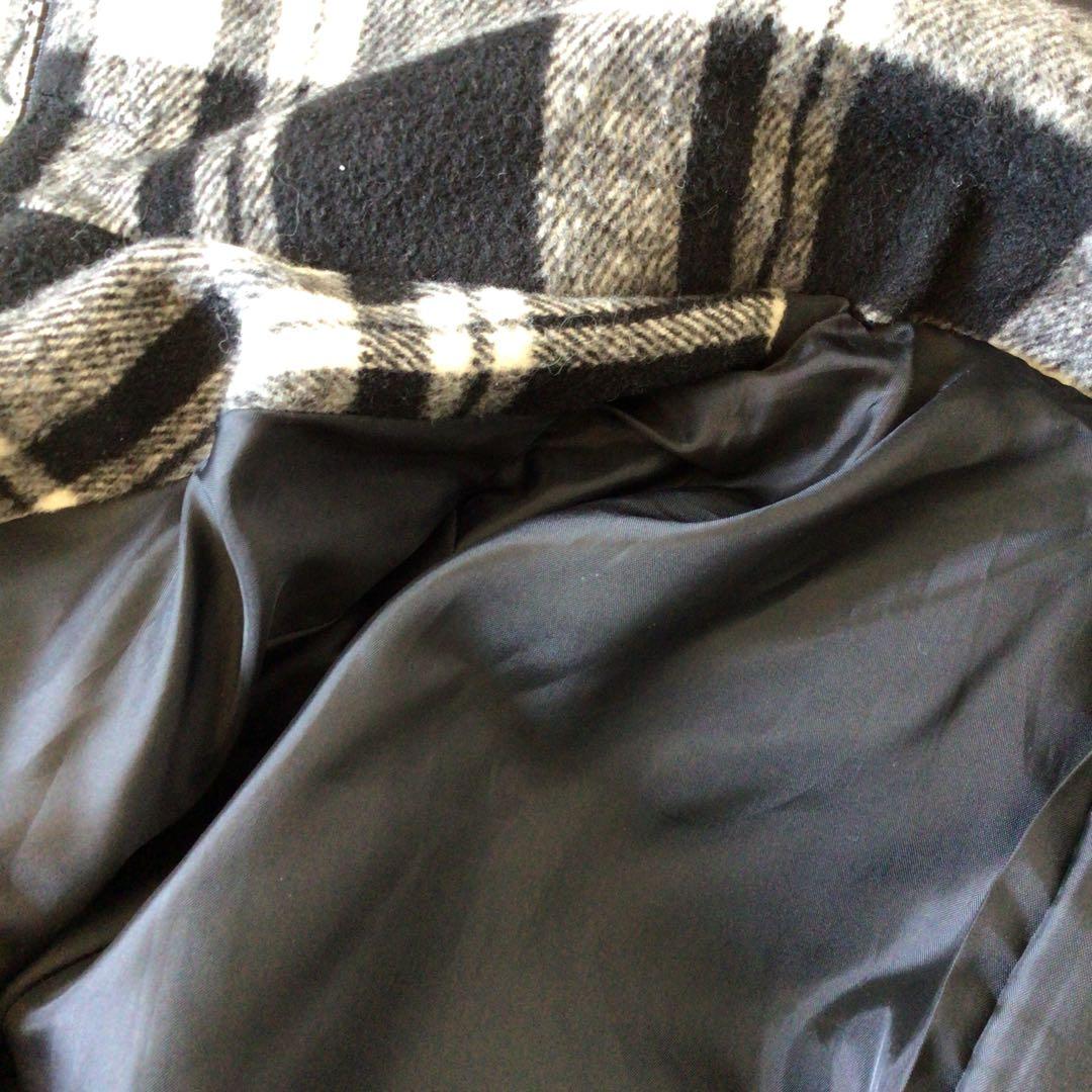 y2k 00s archiveチェックロングジャケット 平成ギャルグランジ