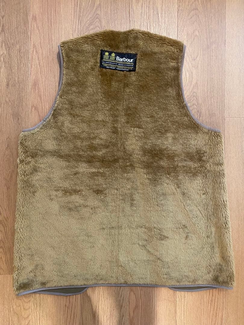 Barbour ビンテージライナーベスト ブラウン L〜XL