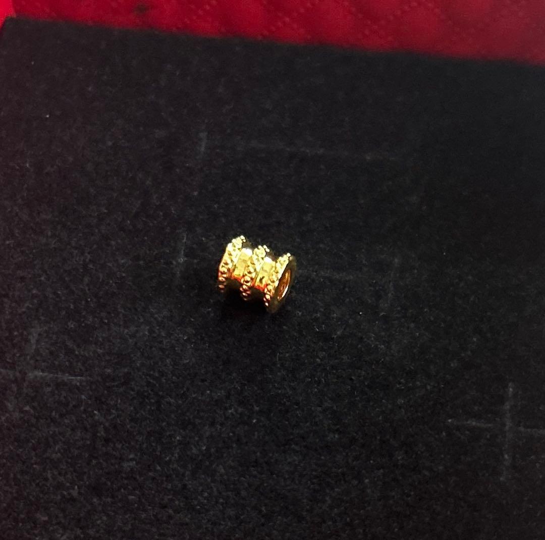 ペンダントトップ24金　筒型　未使用　mal.