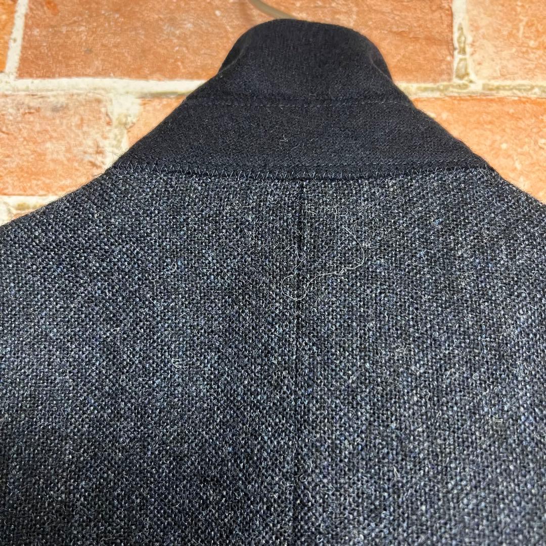 (希少)bishitto 英国製 MOON ツイードスーツセットアップ　紺色