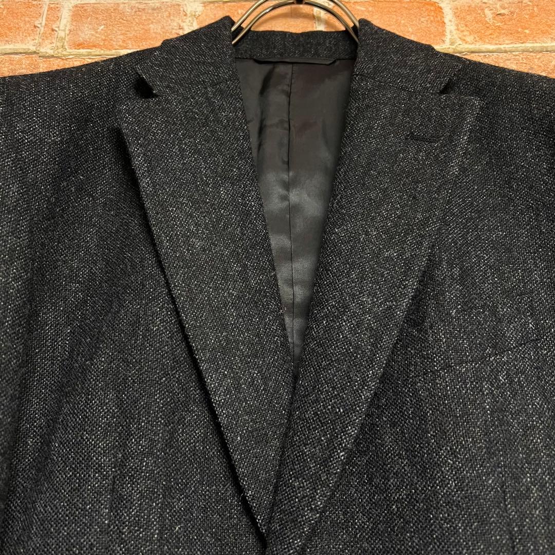 (希少)bishitto 英国製 MOON ツイードスーツセットアップ　紺色