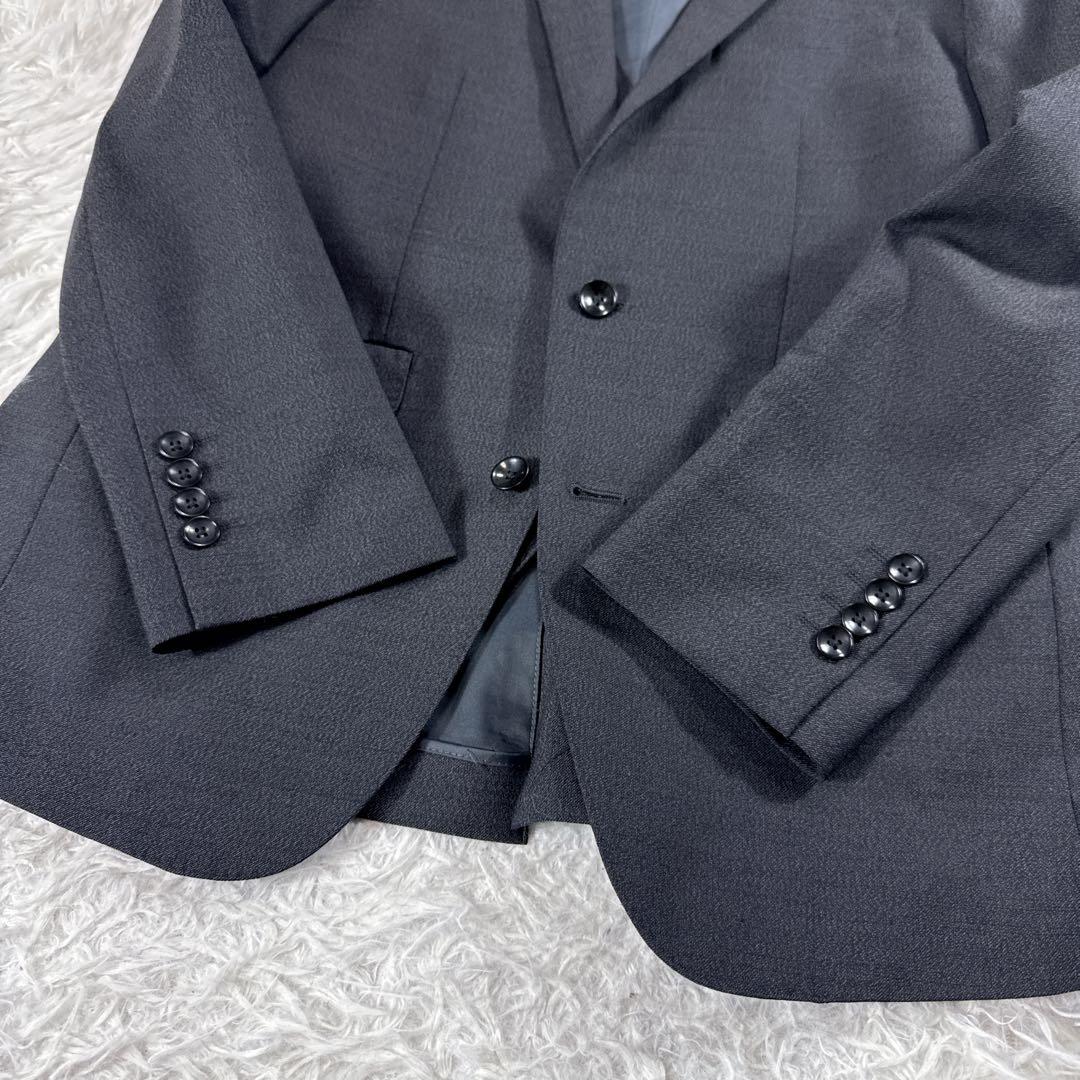 スーツセレクト スリーピーススーツ グレー AB5 ゆったり オールシーズン