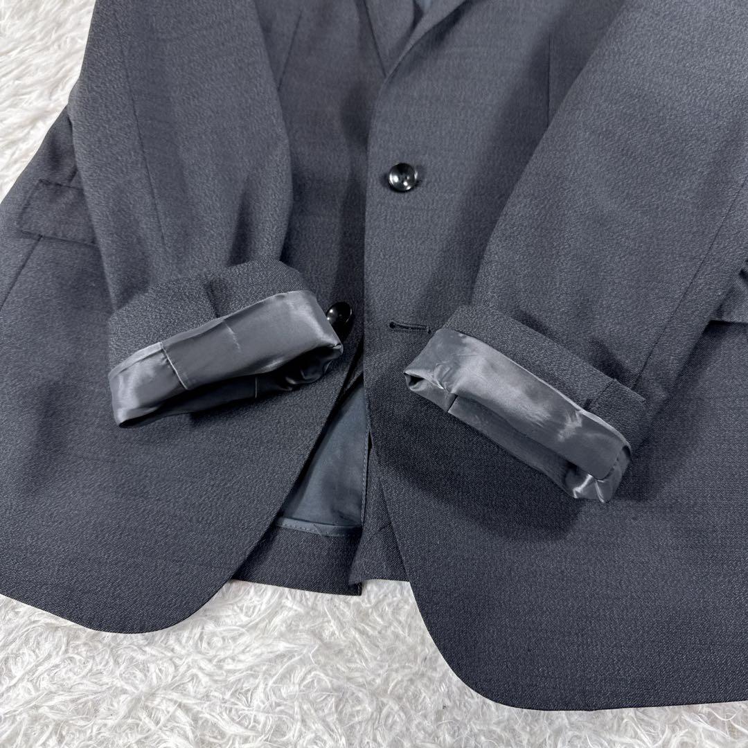 スーツセレクト スリーピーススーツ グレー AB5 ゆったり オールシーズン