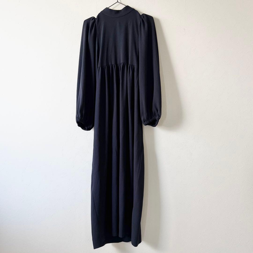 VERMEIL par iena アセテートバックサテンジョーゼットワンピース