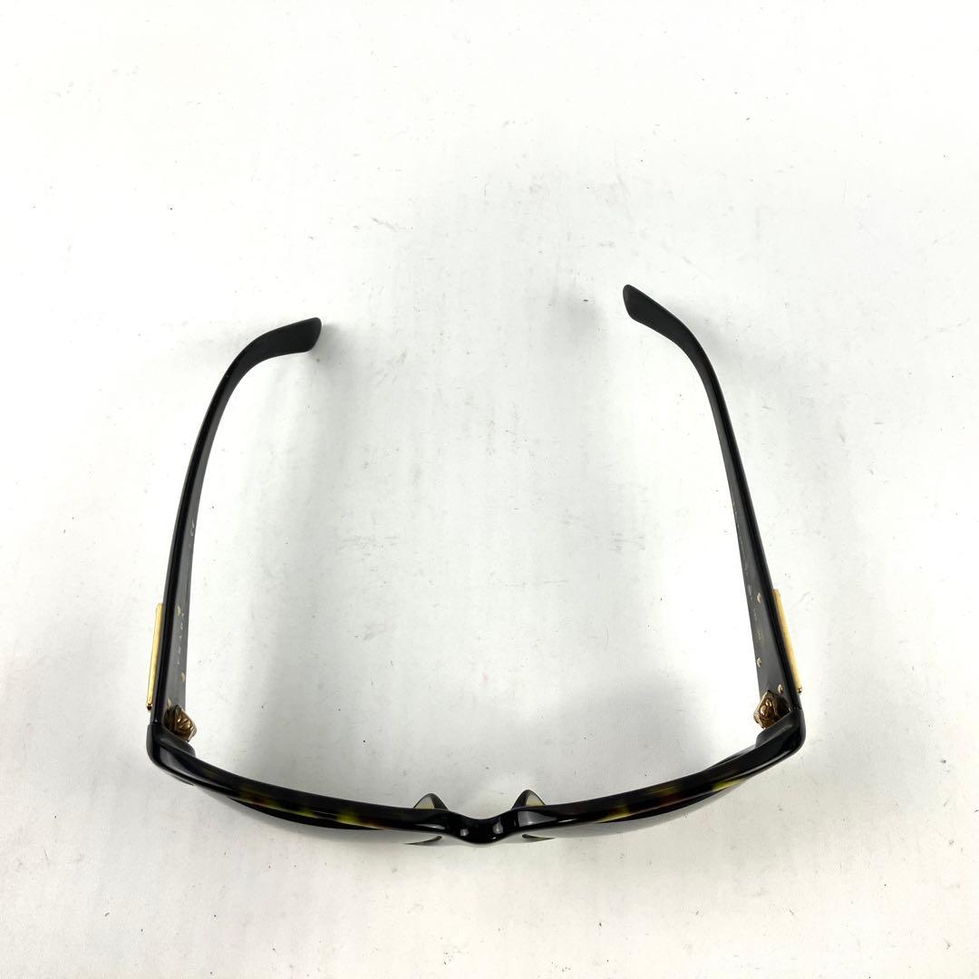 プラダ　サングラス　三角ロゴプレート　べっ甲柄　セルフレーム　ブラウン系