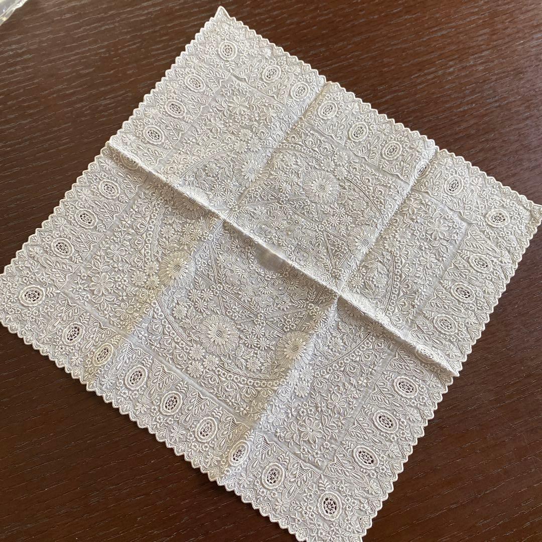 スワトウ 手刺繍 ハンカチ 汕頭