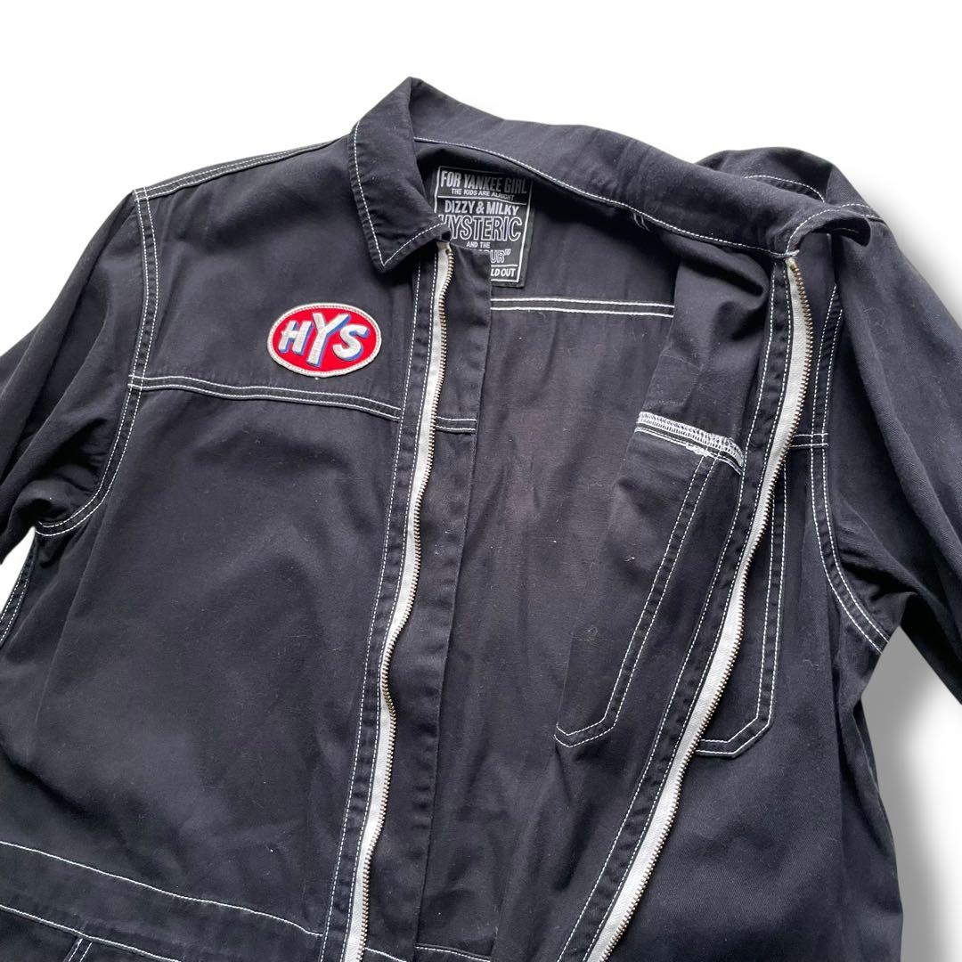 定価59,400円 美品ヒステリックグラマーワッペン デザイン ジャンプスーツM