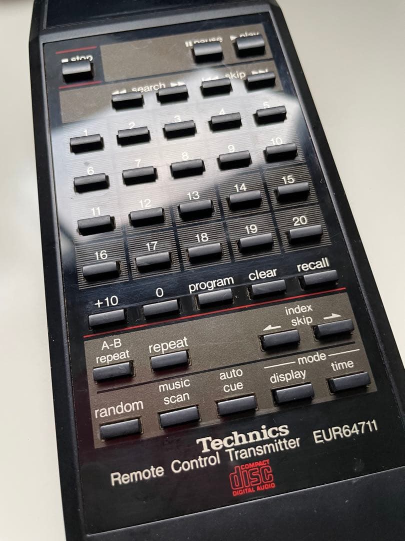 Technics CDプレーヤー用純正リモコン