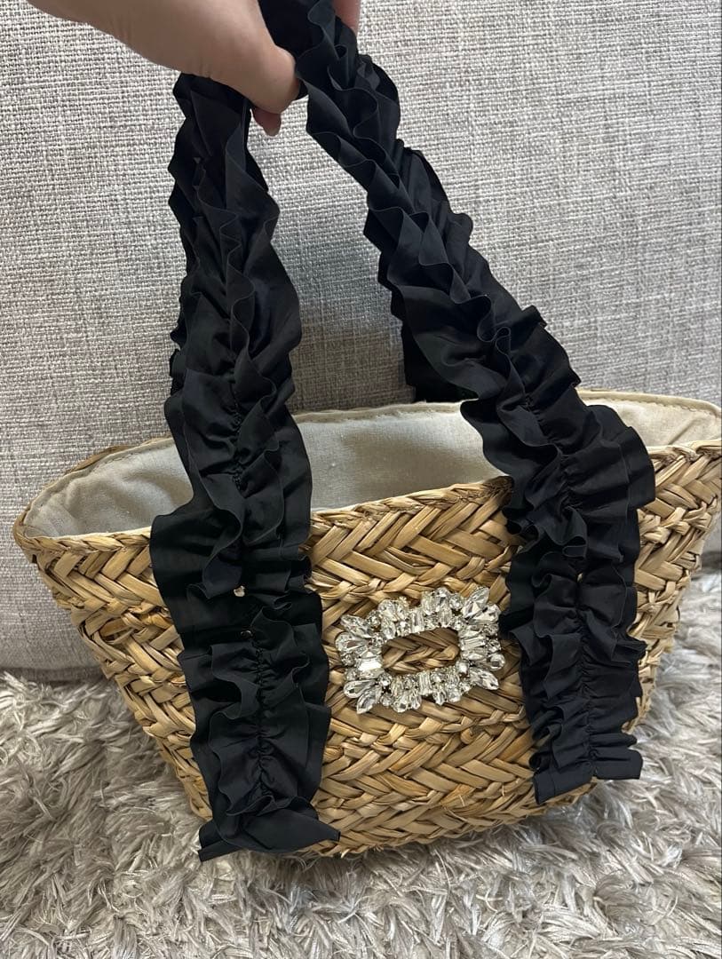 SNIDEL  ビジューかごバッグ