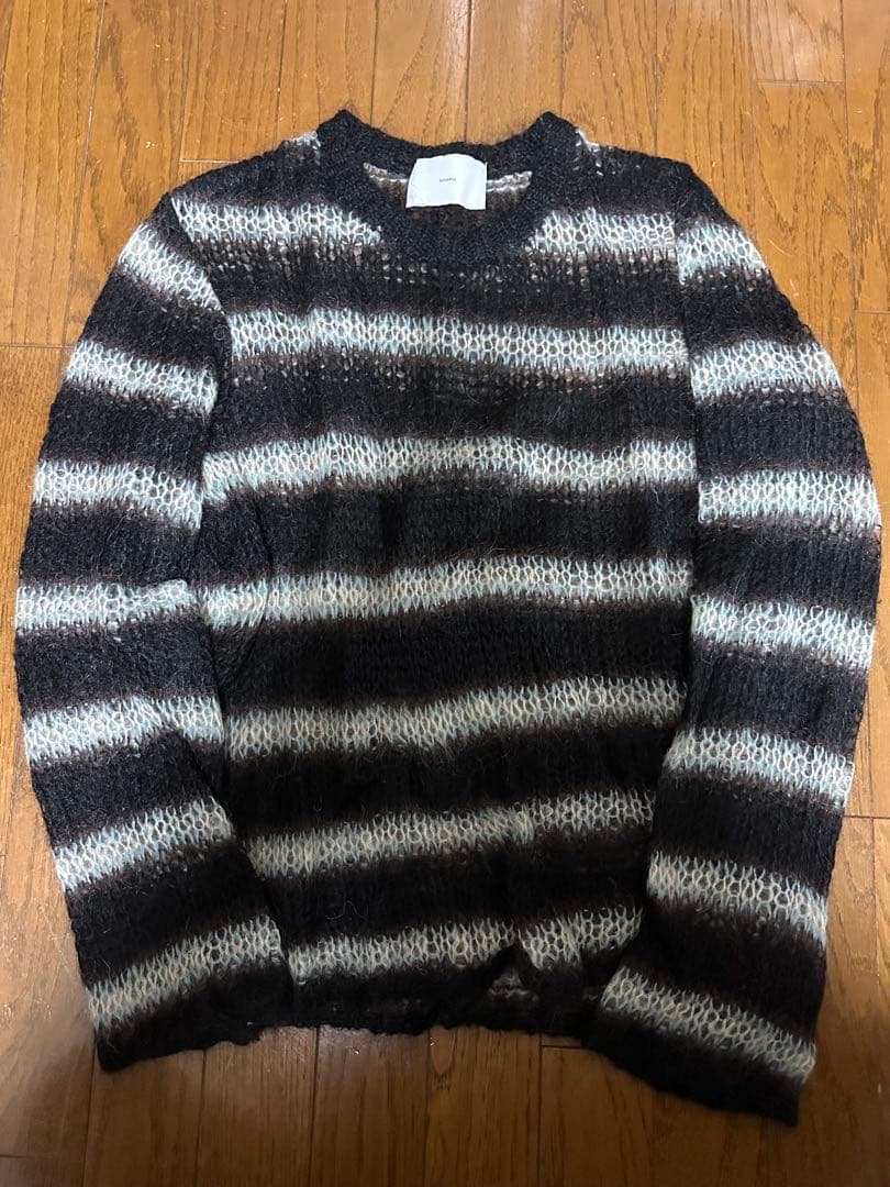 トップス SUGERHILL 24AW MOHAIR STRIPE PULLOVER
