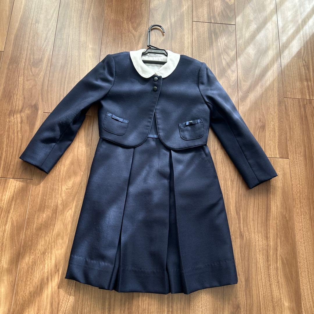 familiar フォーマルスーツ 120 ネイビー