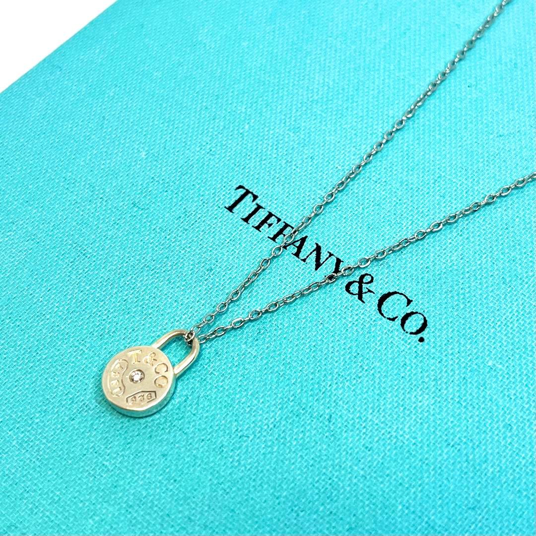 ティファニー ラウンドロック ネックレス ダイヤモンド シルバー 925