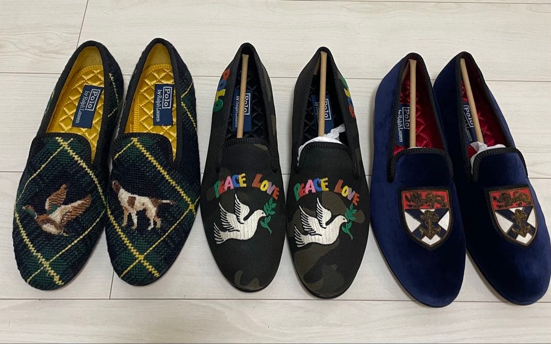 【最終値下げ】ラルフローレン　ルームシューズ　スリッパ　3足セット