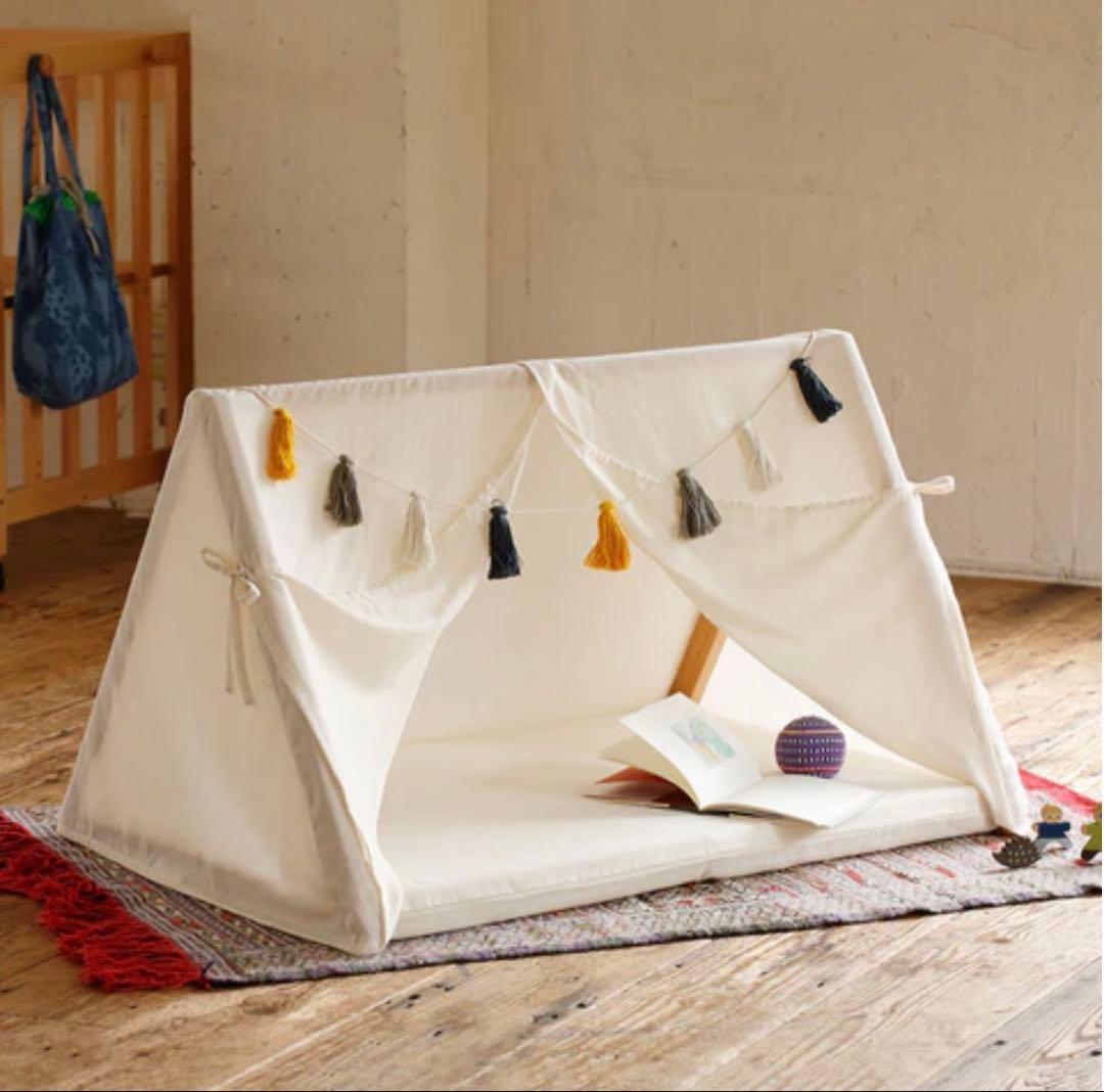 ディモア　プレイハウス付き　5wayミニベッド&デスク/ ベビーベッド 日本製