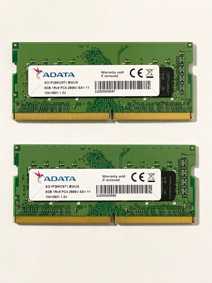 ADATA PC4-2666V 8GB メモリ 8GB×2(16GB)