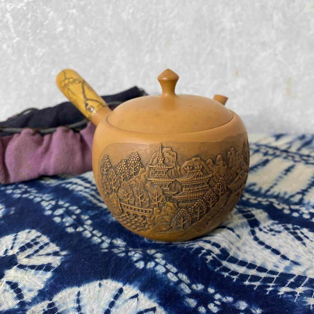 金剛山　芳石刀　勝石　急須　煎茶道具