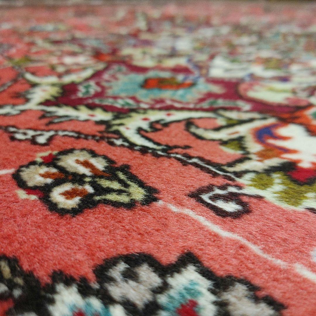 ペルシャ絨毯 302x197 手織り 美術品 タブリーズ産 クリーニング済み