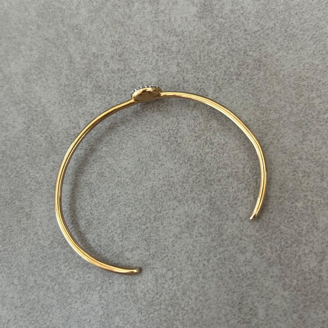 K10 モアサナイト バングル ブレスレット ダイヤモンド