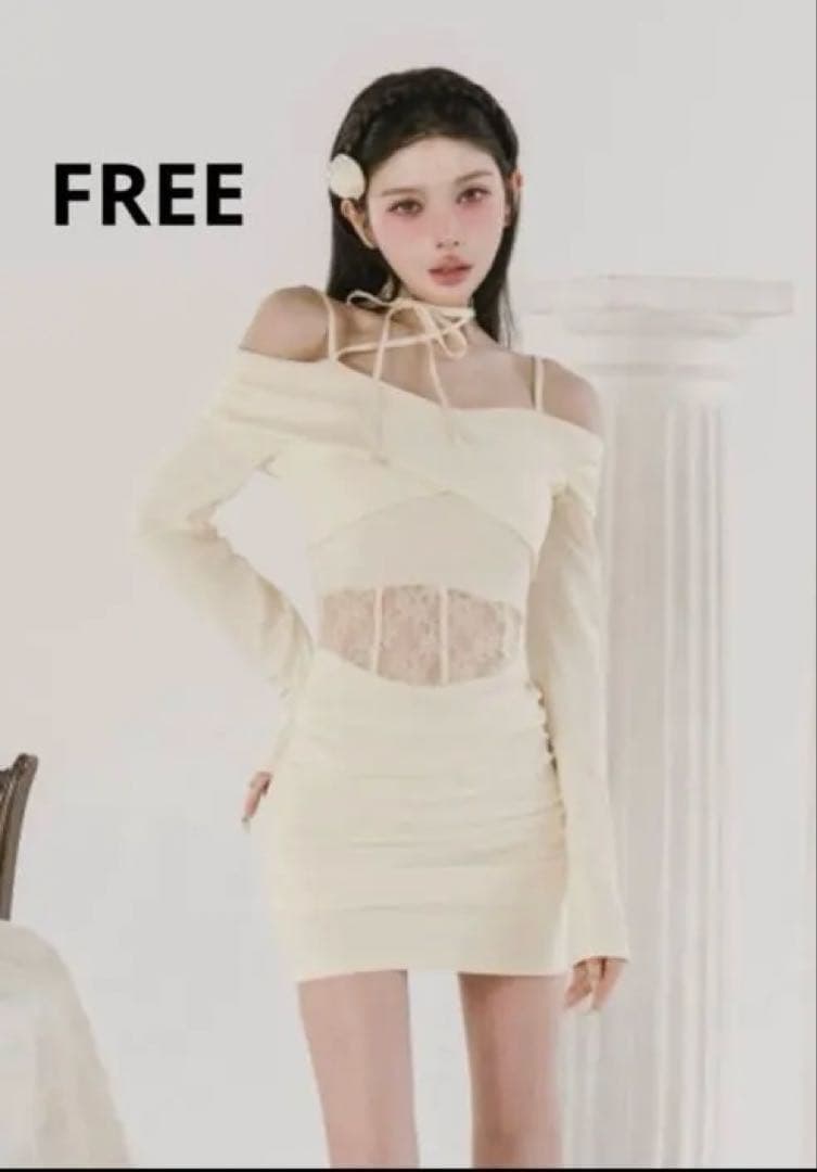 ダーリッチ　新品未使用タグ付き　コルセットレースカットミニワンピース